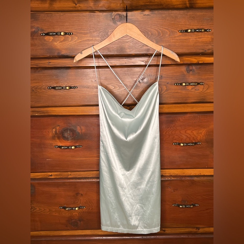 Fashion Nova Silver Mini Dress